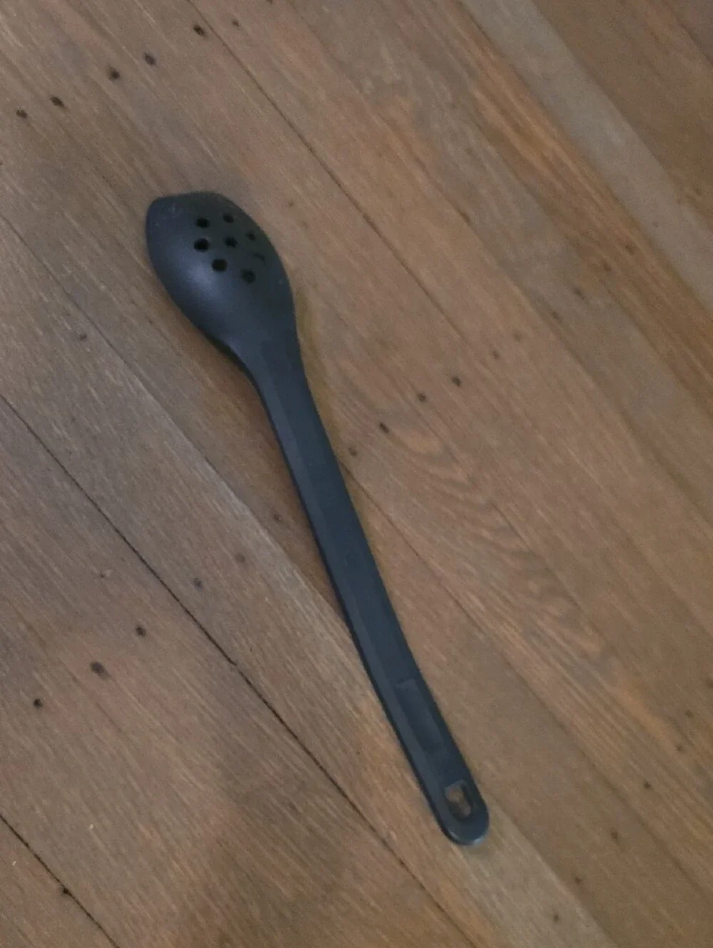 Rubbermaid Vintage #1974 Nylon Black Slotted Spoon for Serving and Draining